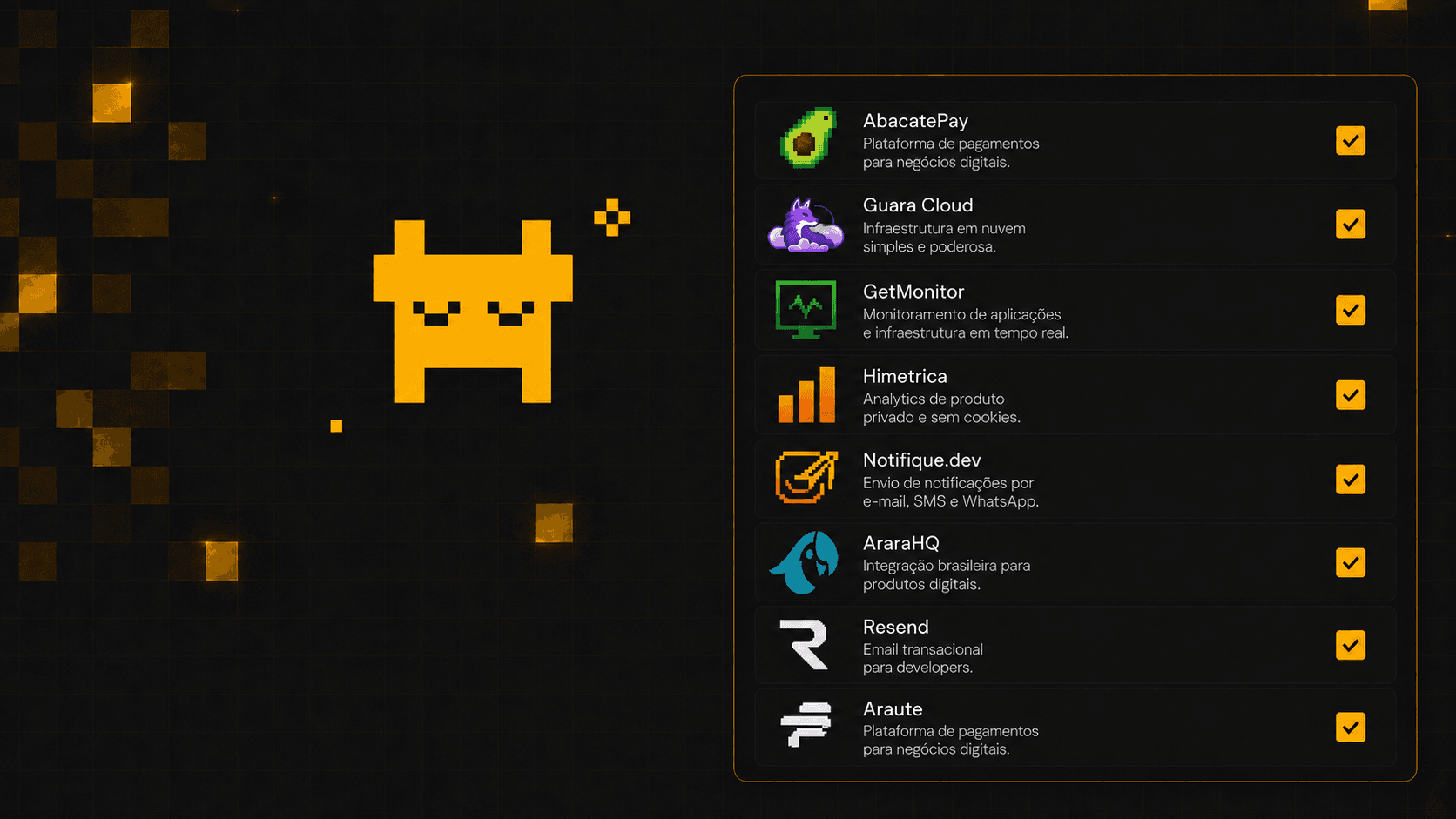 Interface do Stack Builder do Kubo